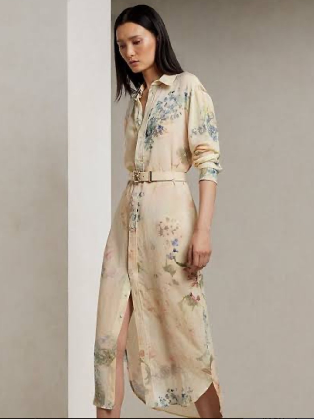 Graison Floral Linen Voile Day Dress by Ralph Lauren Collection